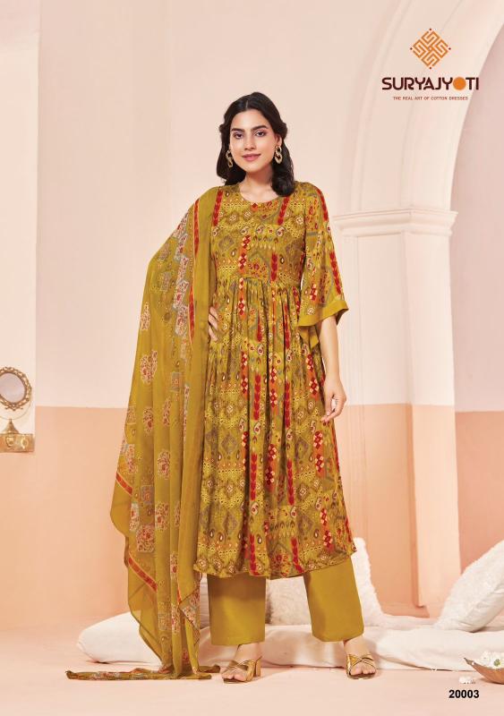 Suryajyoti princess vol-20 kalamkari dress material wholesale in tirupati